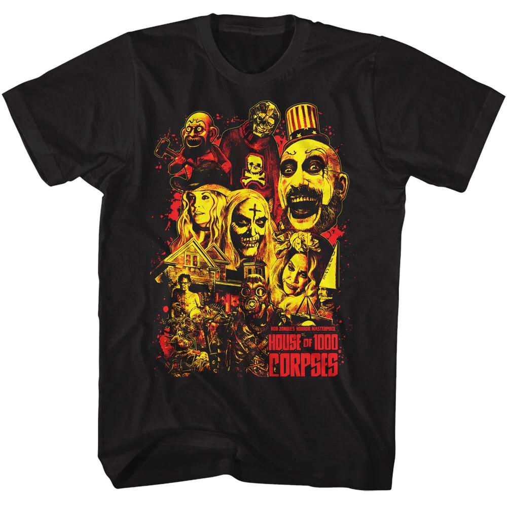 Rob Zombie Horror Masterpiece House Of 1000 Corpses Collage Art Men s T Shirt S