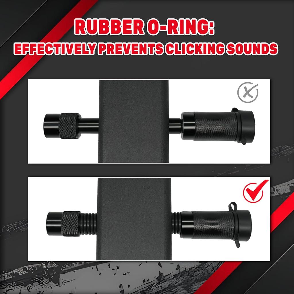 TYT Trailer Hitch Lock – 5/8" Dia, 4" Extra Long Receiver Pin For Class III/IV Hitches, 2 Keys, 8 O-Rings, Ideal For Tow Trucks, Bikes, Cars &