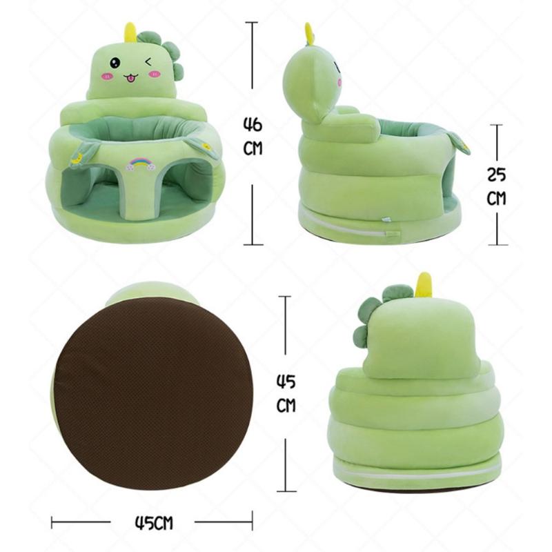 1Pcs Comfortable Toddler Nest Puff Without Filler Cute Baby Sofa Support Seat Cover Plush Chair Learningto Sit Feeding Chair
