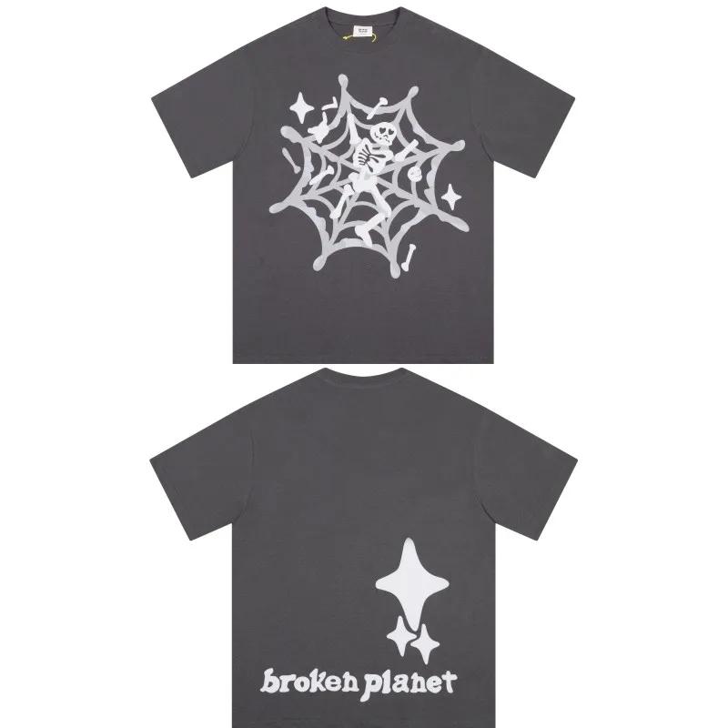 2025 Personalized Trendy Youth Fashion 100% Cotton Printed T-shirt Four Seasons Trendy Brand Male and Female Hot Products