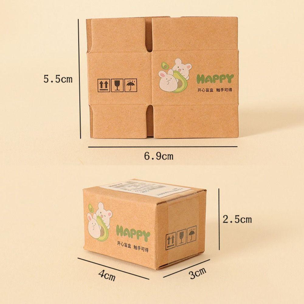 5Pcs 6 Styles Carton Express Box 1:12 Doll House Decor New Decor Toy  Dollhouse Decoration