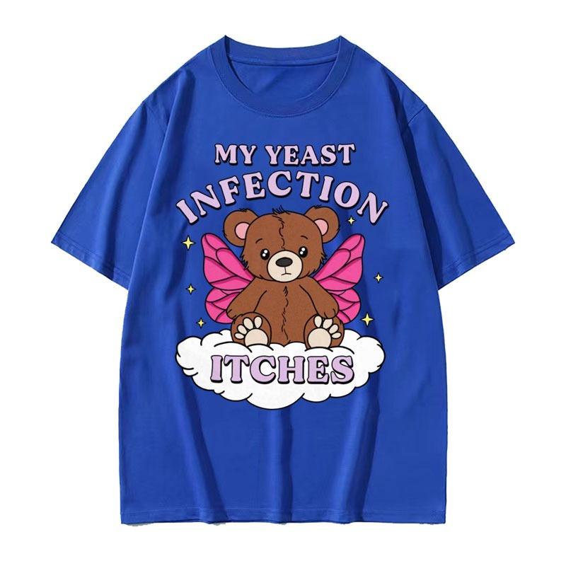 

Fun Humorous Cartoon Printed Men and Women T-shirts Fashionable and High-quality Cotton T-shirts Street Wear Playful and Funny 4XL