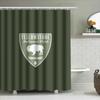 Black Cat Shower Curtain Halloween Decoration Waterproof Bathroom Accessories For Home Decor White Black Cats Print 3D Printed P