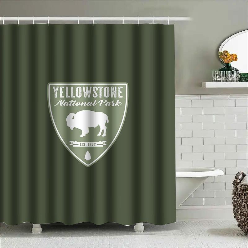 Black Cat Shower Curtain Halloween Decoration Waterproof Bathroom Accessories For Home Decor White Black Cats Print 3D Printed P