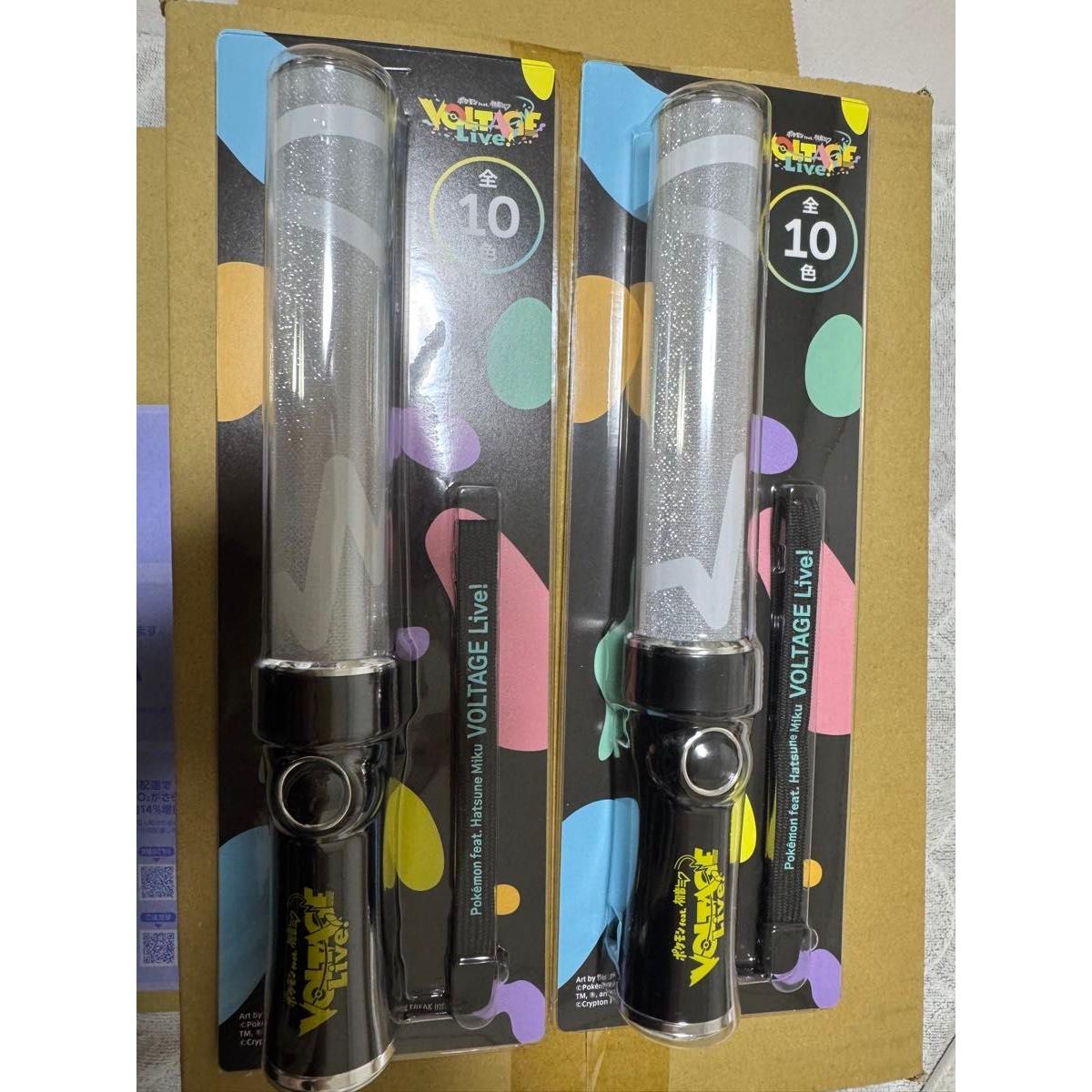 Used [Set of 2] Pokemon feat. Hatsune Miku VOLTAGE Live! Penlight with postcard