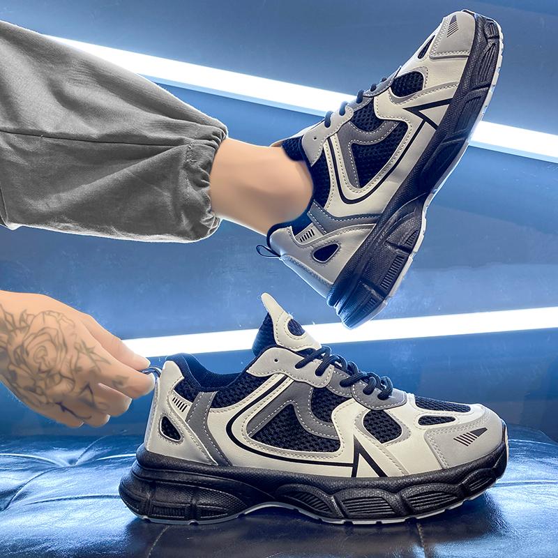 2023 Men’s Sneakers Mesh Chunky Sport Basketball Shoes For Men Street Style Casual Walking Shoes Platform Men’s Jogging Sneakers