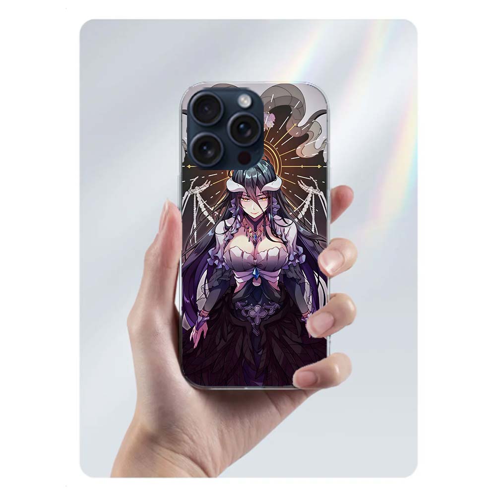 Albedo Overlord Clear Phone Case For Iphone 17 Air 16 Pro Max 15 Pro 14 Plus 17E 16E 11 13 12 Mini Cover Cases Fundas Cell TPU C