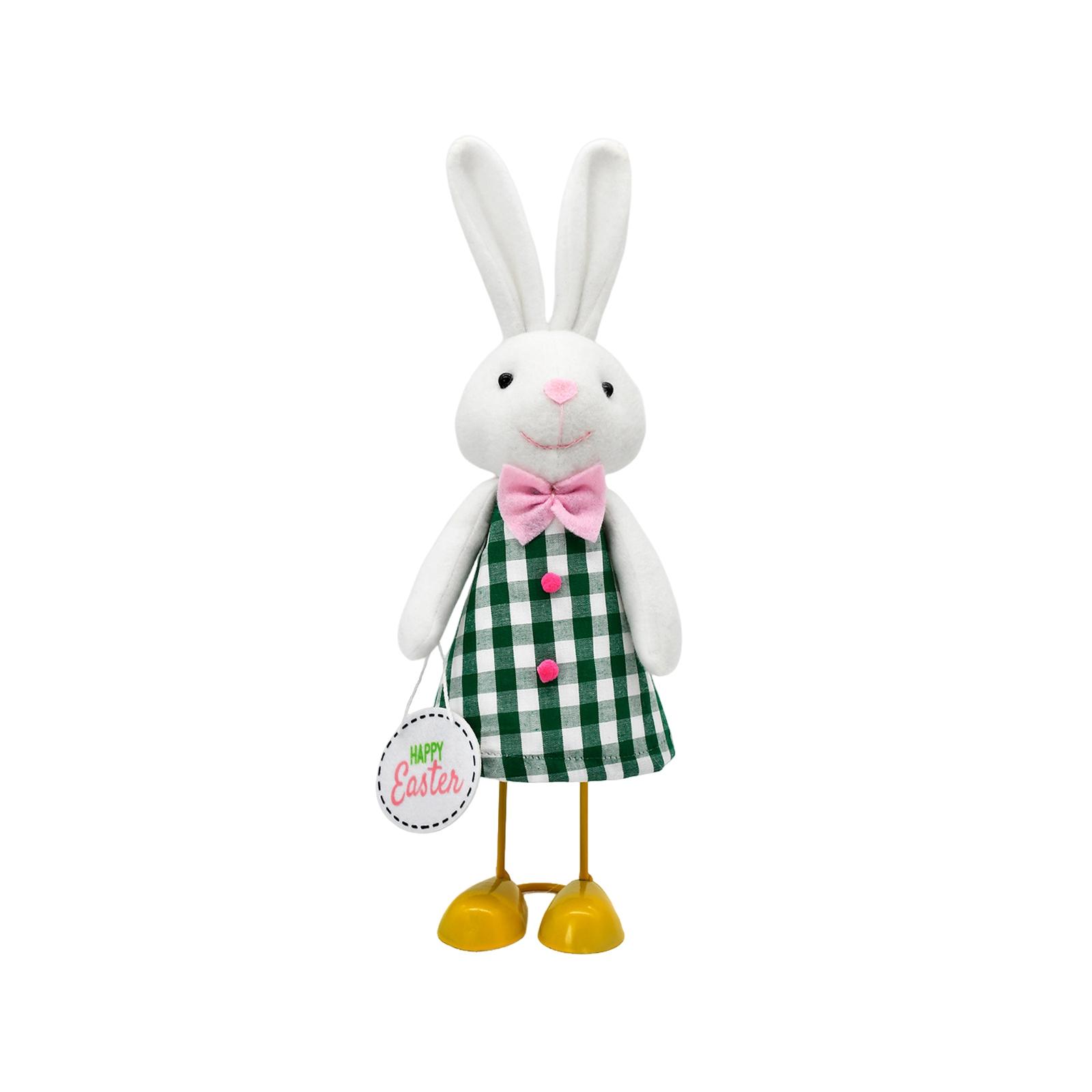 Cute Easter Bunny Doll Figurine, Comfort Toy, Holiday Decoration