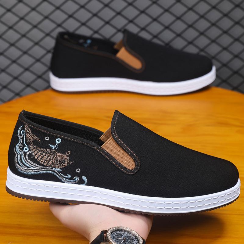 

Spring new men s cloth shoes breathable flat shoes driving shoes casual shoes men s shoes breathable comfortable cloth shoes 45