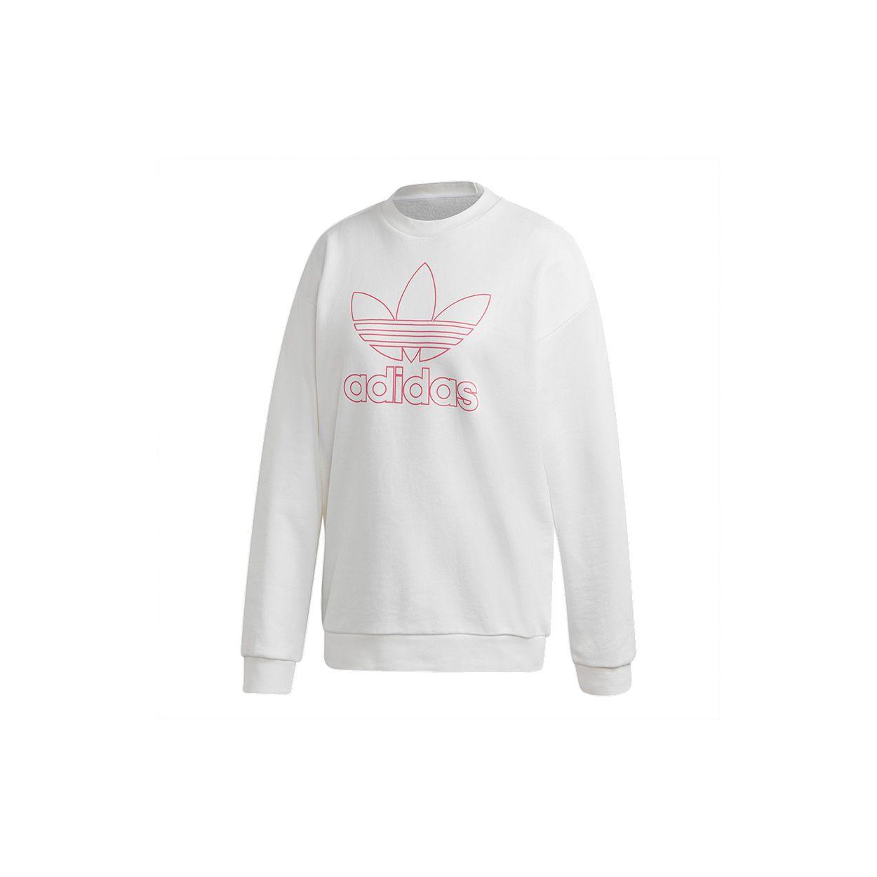 

Adidas Originals Trefoil Crew Sweatshirt Letter Print American Vintage Sports Women sweatshirt White GD2281 40