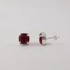 Pink Rubellite Gemstone 925 Sterling Silver Handmade Women's Jewelry Designer Minimalist Studs Earring 1" For Gift EE-181-7