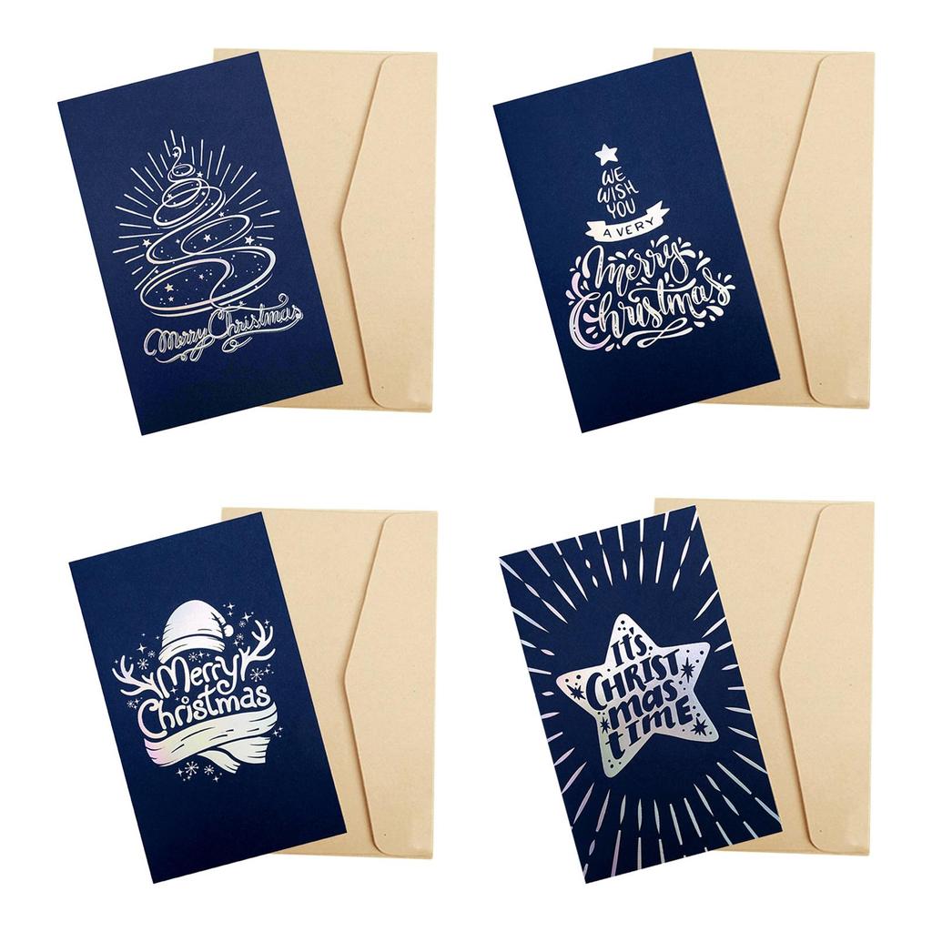 Christmas Card Paper Creative Anniversary Birthday Winter Holiday Greeting Card Christmas Decoration Gift for Husband Dad