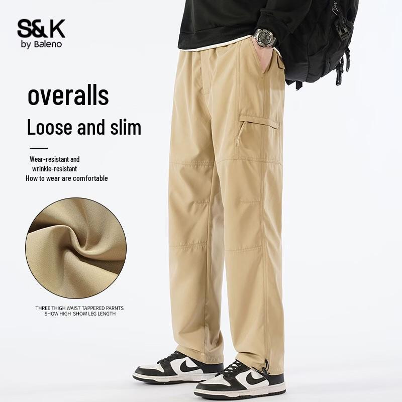 Baleno Men s S&K Relaxed Fit Straight-Leg Casual Pants 4XL