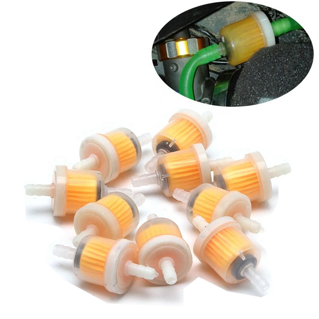 10pcs Universal In Line Fuel Filter High Efficiency Motorcycle Accessories for Dirt Bikes ATVs