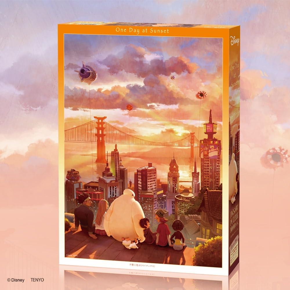 Tenyo 1000 Piece Jigsaw Puzzle Disney Remembering the Sunset (Baymax) [Canvas Style] (51x73.5cm)