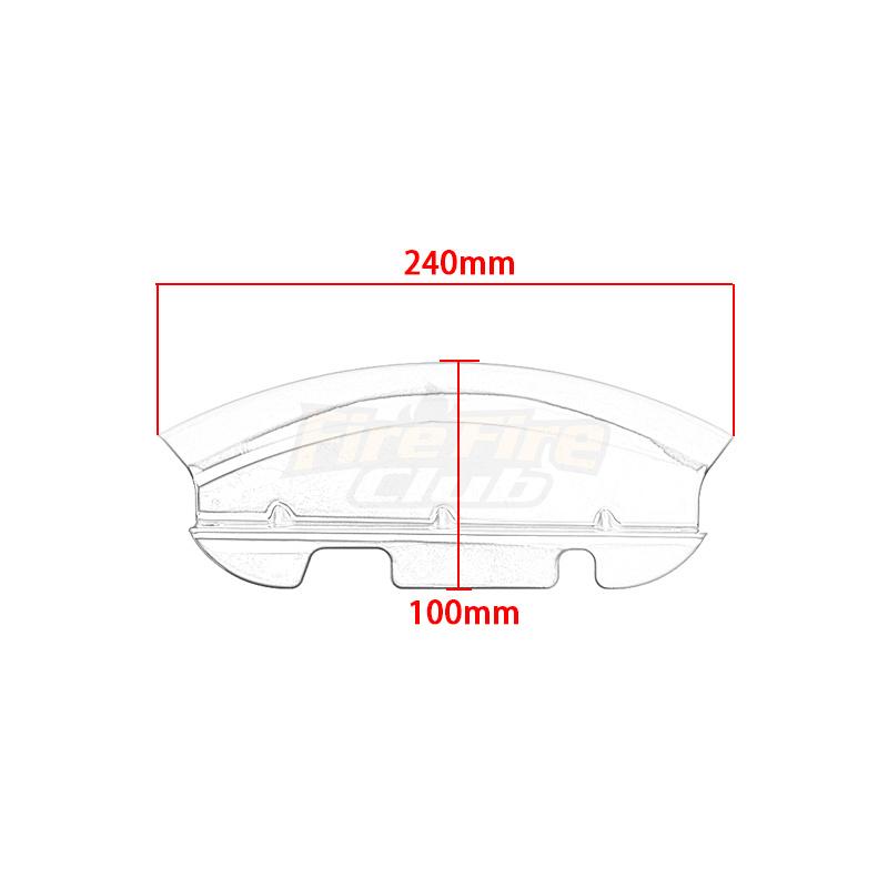 Verchromter Motorrad-Windabweiser für untere Gabelbrücke für Harley Touring Electra Street Glide FLH/T FLHX 2014- Modelle
