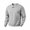 Mens Oversized Heavyweight Fleece-Lined Crewneck Sweatshirt Winter Warm Casual Long Sleeve Top