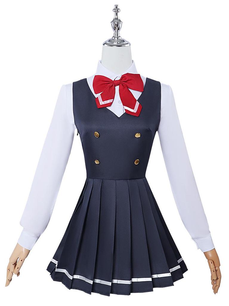 Ținuta de cosplay a colegei Ai Li—șoapte în rusă, costum de cosplay, stil uniformă școlară.