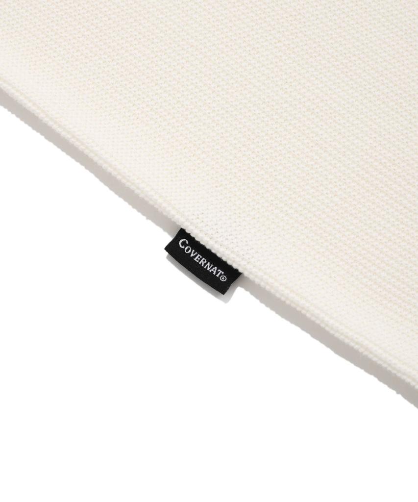 COVERNAT C Logo Collar Half Knit Ivory