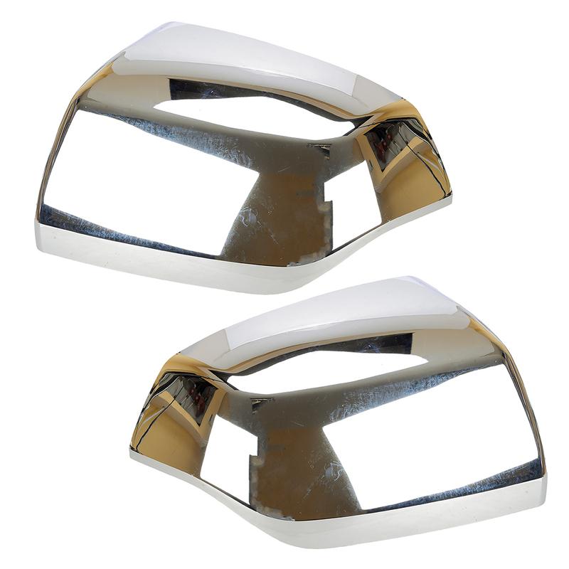 1 Pair Side Rear View Mirror Cover Cap Trim Chrome Style ABS Plastic Fit for Chevy Suburban Tahoe