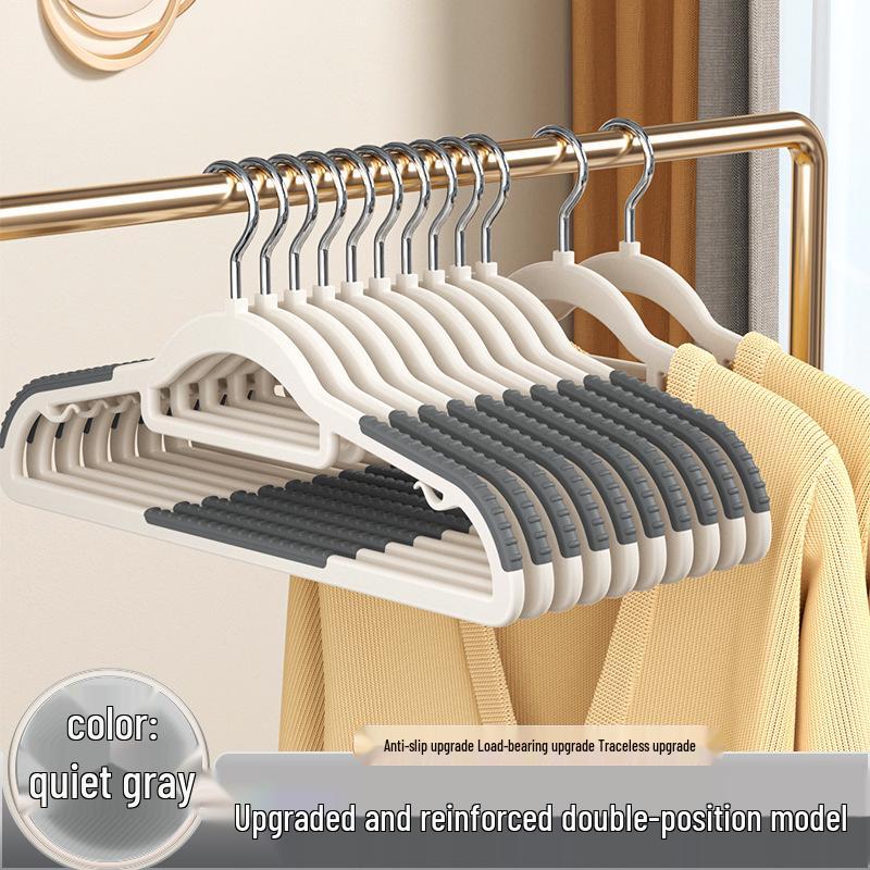 Non-Slip Thickened Plastic Hangers: Anti-Shoulder Bumps, No Marks, Ideal for Drying Clothes
