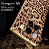 Priekš Xiaomi 15 Vāciņš Leoparda apdruka PU Āda Pārklāts PC+TPU Galvanizēts Telefona Vāciņš