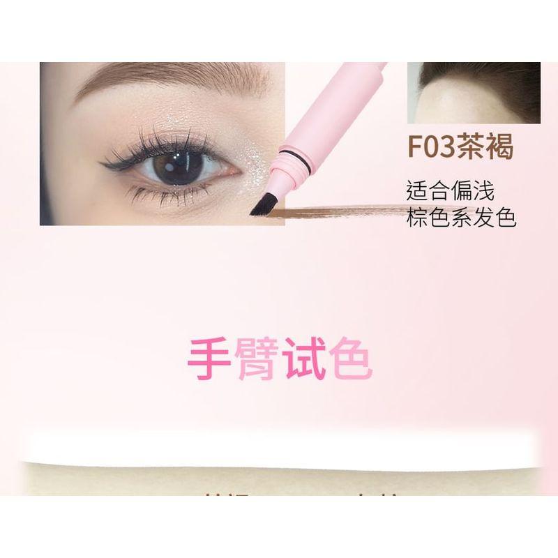 VEECCI - Freely Painted Multi-Use Hairline Liquid Eyebrow - 2 Colors
