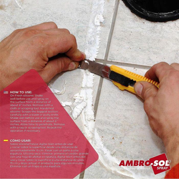 Dissolvant Silicone - Ambro-Sol - P301 - 400 Ml - Nettoyage Rapide - Pour Intérieur