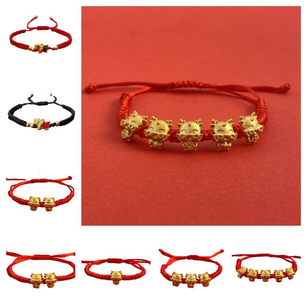 2024 New Dragon Year Lucky Dragon Red Rope Bracelet For Couples Bring Good Luck With This Stylish Alloy Bracelet