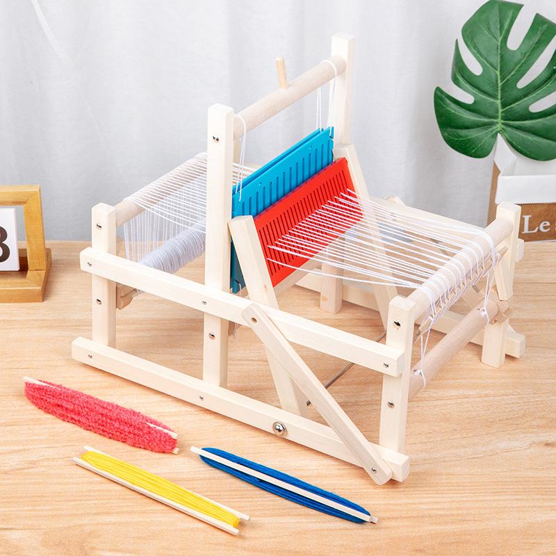 Wooden Multi-Craft Weaving Loom Mini Spinning Knitting Machine Diy Hand Loom Weaving Machine Handmade Crafting Fun For Adults