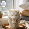 Cylindrical Candle Silicone Mould Animal Head Silicone Mold For Resin Casting Candle Soap Home Decoration Holiday Gift