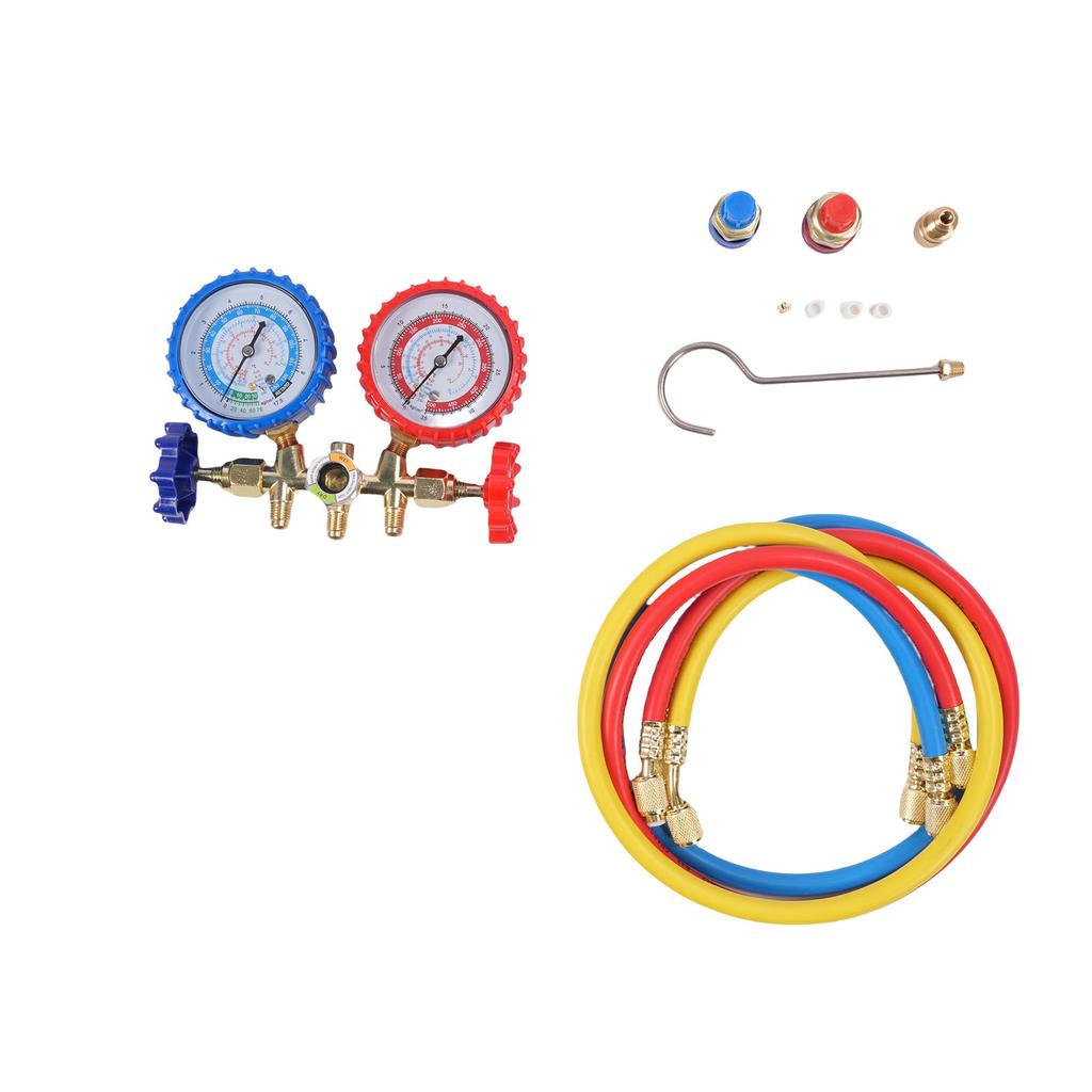 Manifold Meter Set 2 Dial Alloy Diagnostic AC Meter Set Refrigerants Tester for R22 R134A R410 536B and 134 Direct