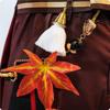 Genshin Impact Cosplay Blitz Kaedehara Kazuha Cosplay Kostüm Genshin Impact Stil Cosplay Wind und Welle Wandernde Herbstblätter Genshin Impact