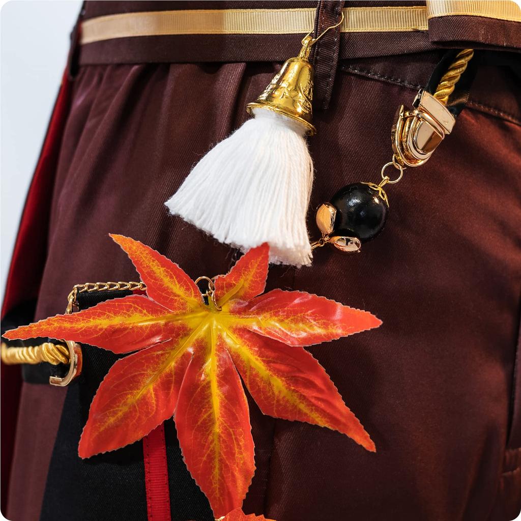 Genshin Impact Cosplay Blitz Kaedehara Kazuha Cosplay Kostüm Genshin Impact Stil Cosplay Wind und Welle Wandernde Herbstblätter Genshin Impact