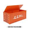 Gray Maersk Flip-top Model Container with Custom Logo and Graphics - Business Gift Edition