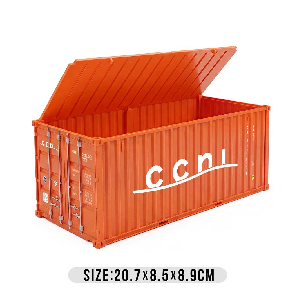Gray Maersk Flip-top Model Container with Custom Logo and Graphics - Business Gift Edition