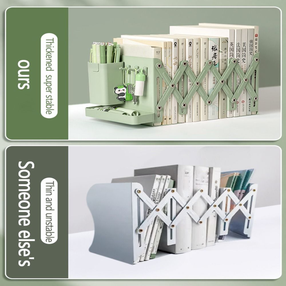 Metal File Sorter Rack Vertical Storage Display Bookshelf Modern Book Storage Rack Office