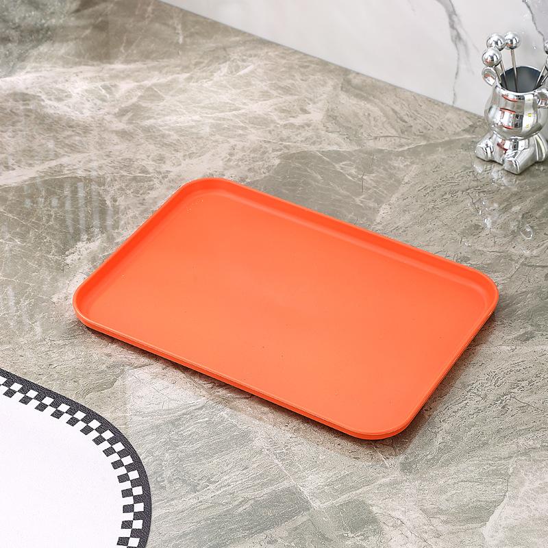 

Поднос для фруктового салата из пшеничной соломы, прямоугольный, поднос для десертов и фруктов, чайный сервиз, барбекю, жареные шашлычки, поднос большой вместимости Small (24cm * 17cm) оранжевый