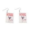 Fully Managed Eco-Friendly Acrylic Earrings, Personalized Halloween Horror-Themed Earrings