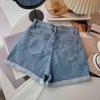 Korean High-Waisted Loose Denim Shorts - Slimming Casual Summer Hot Pants for Women