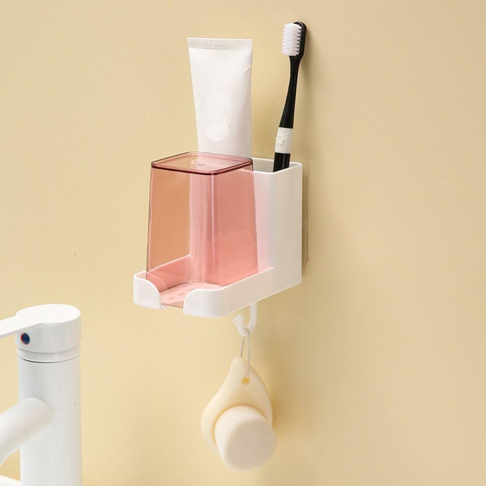 With Cup Toothbrush Holder Cute Toothpaste Organizer Cartridge Hiking Camping Supplies