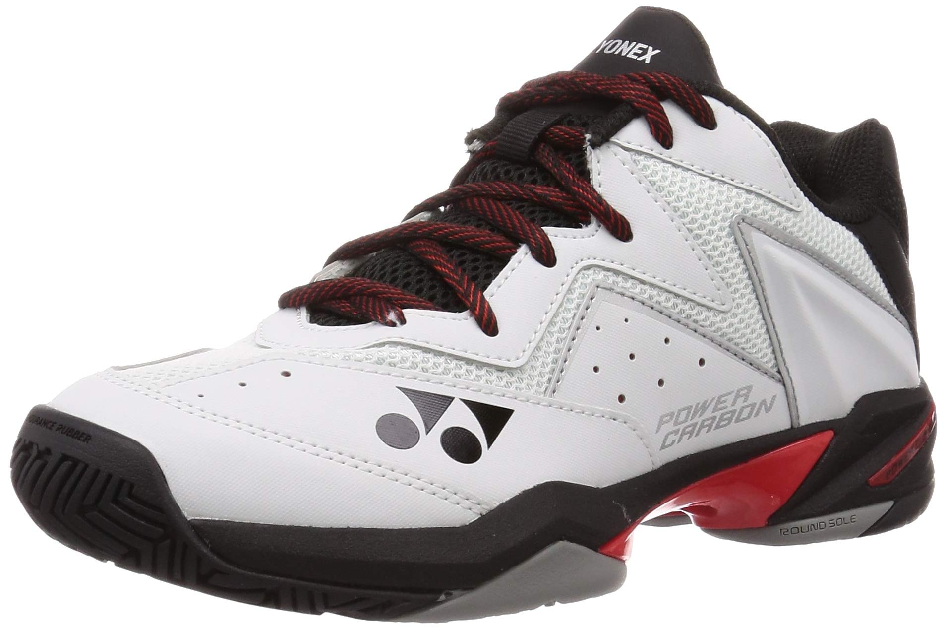 

YONEX Теннисные кроссовки Powerxion 107D для мужчин, ширина 3E, бело-красные (114) 22,5