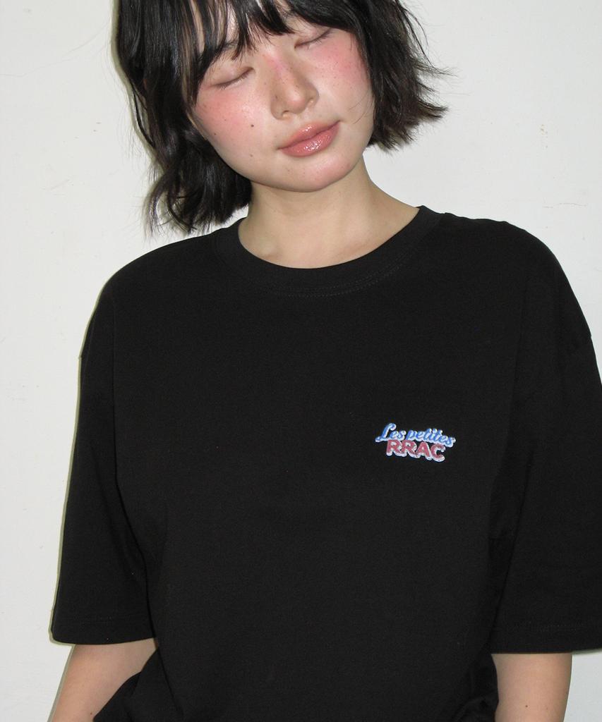 RONRON Vintage Raspberry Over Fit T Shirt Black