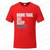 Hawk Tuah Eat Sleep Repeat Funny Meme T-shirts Unisex Tshirt Men Women's Fashion Casual Oversized T Shirt Short Sleeve Clothing