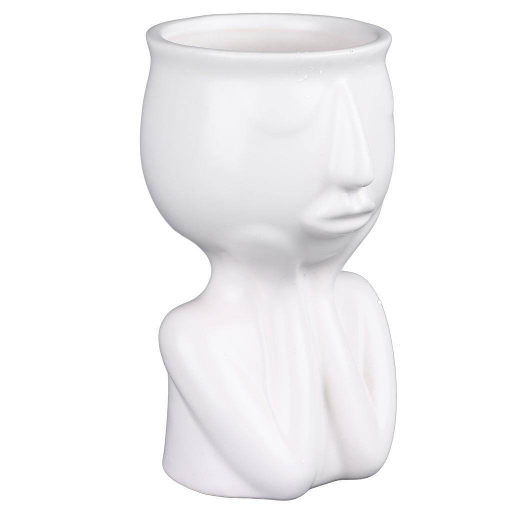 Ceramic Face Planter Pot Nordic   Modern Innovative Face   Planter Pot for   Hotel Desktop Ornaments