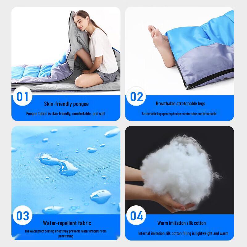 Lightweight Portable All-Season Envelope Sleeping Bag