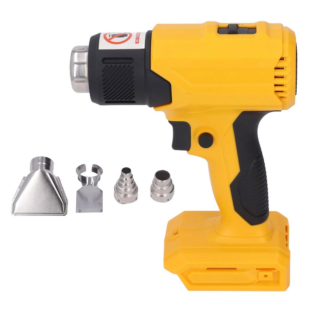 Akku-Heißluftpistole, einstellbare Temperatur, tragbare wiederaufladbare Handheizmaschine mit 4 Stück Nr