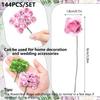 144pcs Artificial Paper Flower Simulation Rose Outdoor UV Protection Festival Christmas Garden Wreath Wedding Home Diy Candy Box