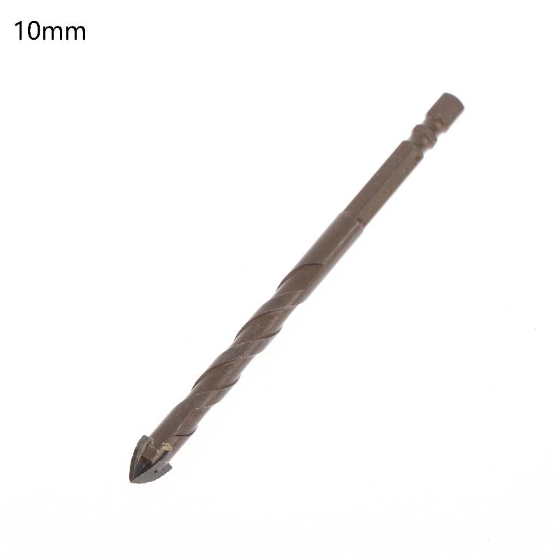3-12Mm Hex Masonry Drill Bits Steel Metal Cross Drill Four-Flute Bits For Glass Cement Ceramic Concrete Wood Plastic