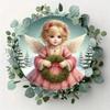 Iron Wall Art Angel Kids 8x8 Inch Home Decor No Power Wall Sign Gift